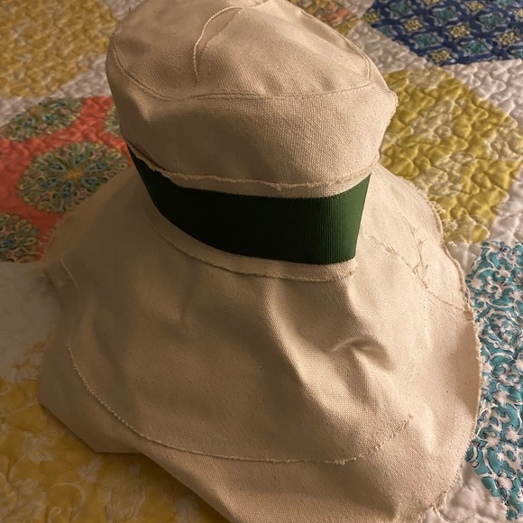 Lola canvas hat with bow - Picture 2 of 4
